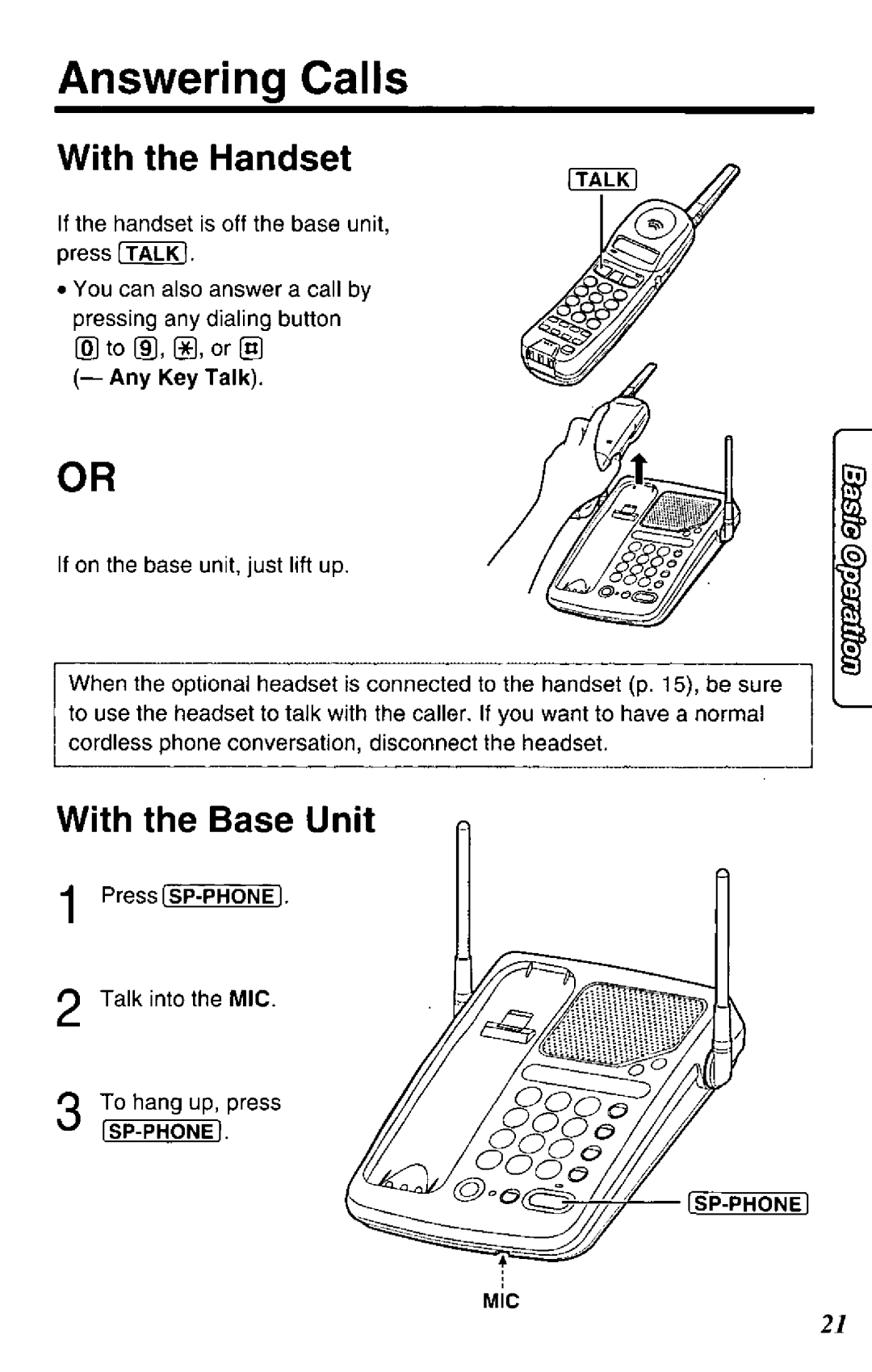 Panasonic KX-TG210-B, KX-TG210-S manual 