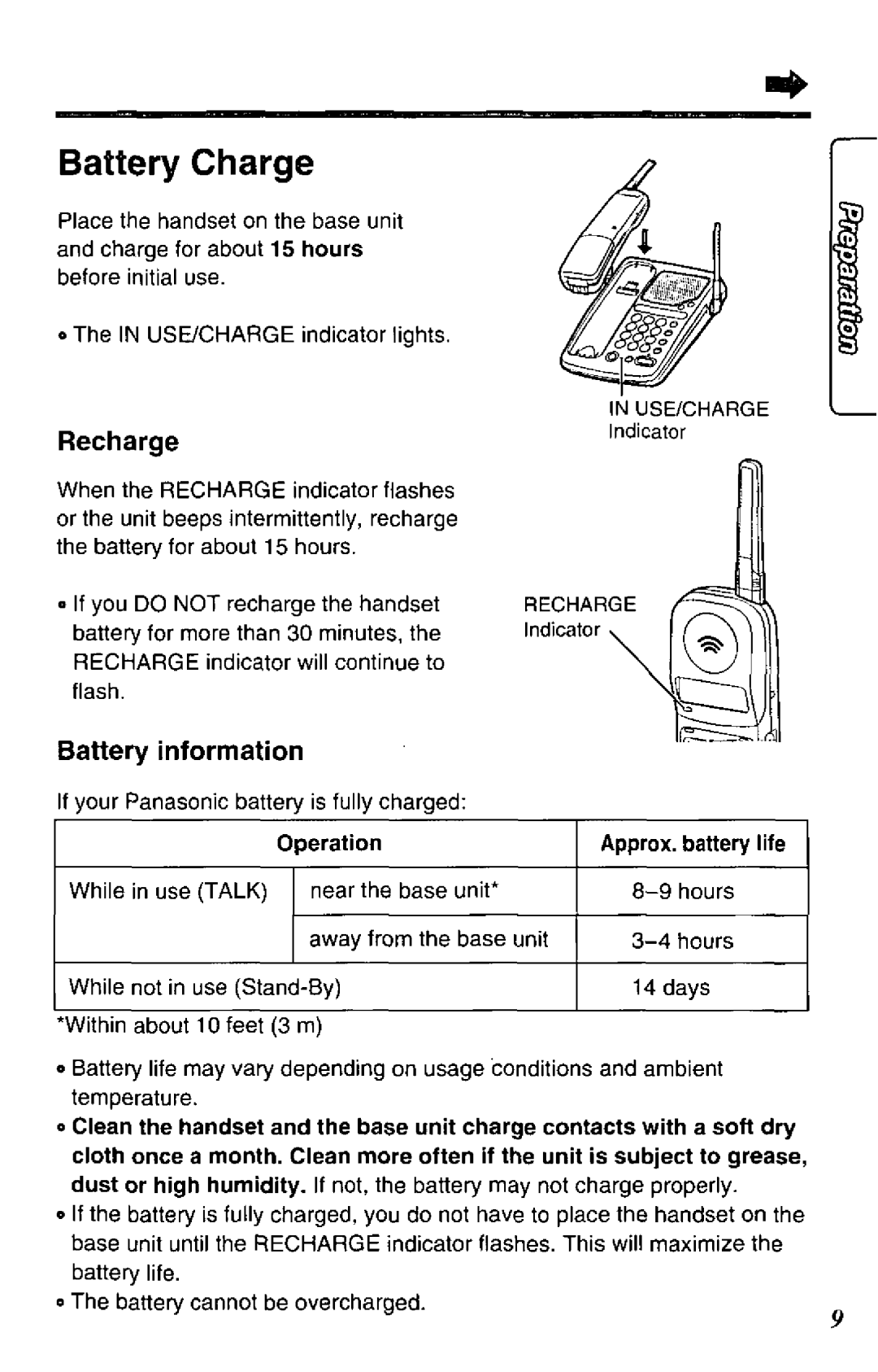 Panasonic KX-TG210-B, KX-TG210-S manual 