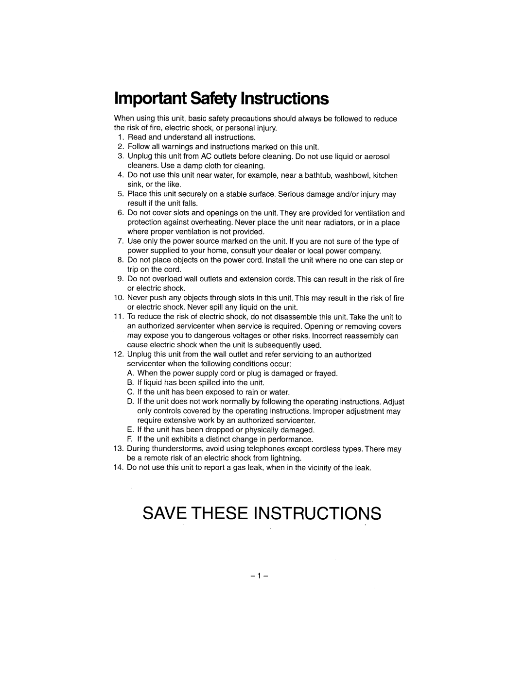 Panasonic KX-TG2302 operating instructions 