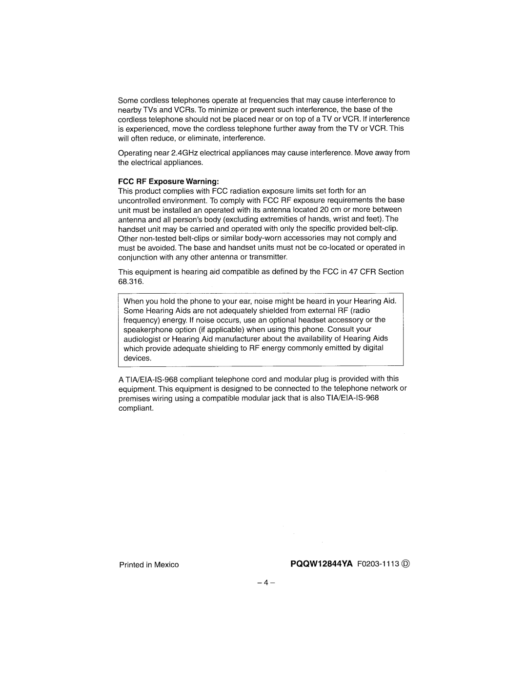 Panasonic KX-TG2302 operating instructions 