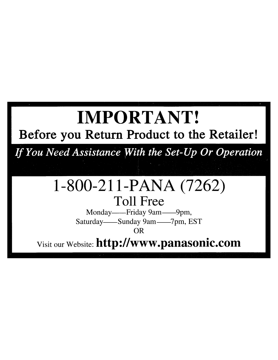 Panasonic KX-TG2302 operating instructions 