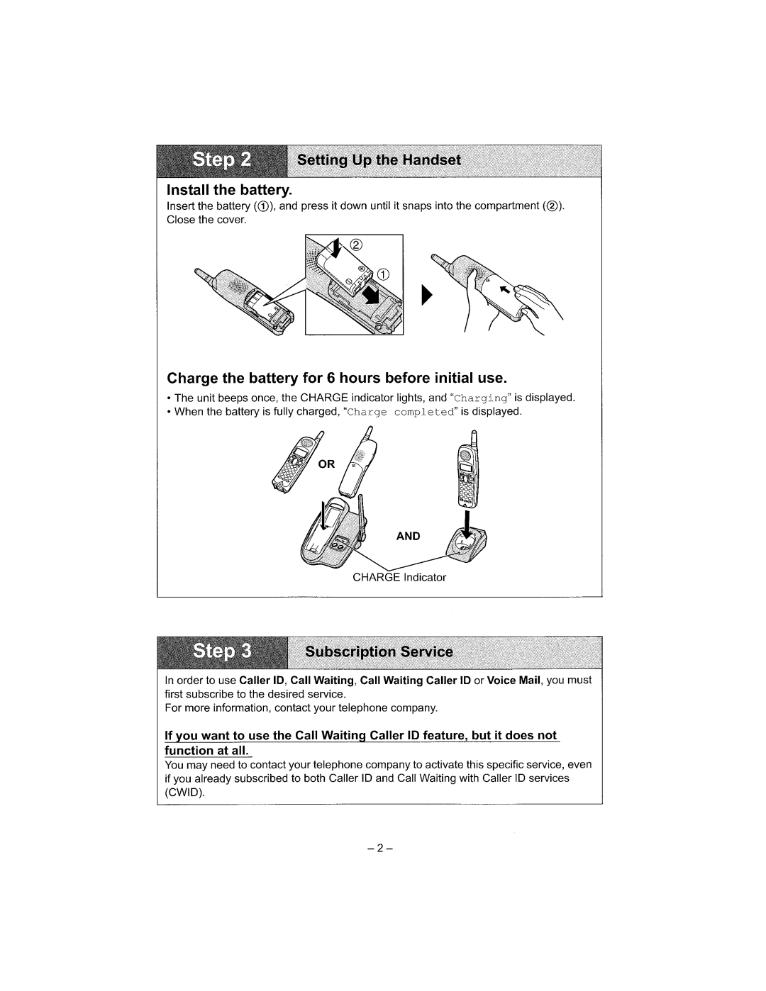 Panasonic KX-TG2314 manual 