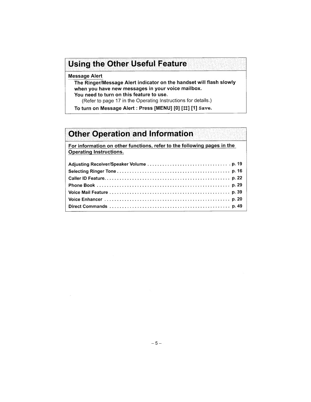 Panasonic KX-TG2314 manual 