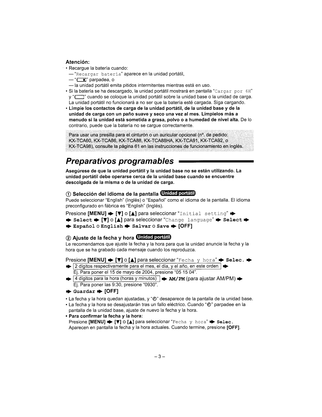 Panasonic KX-TG2344 manual 