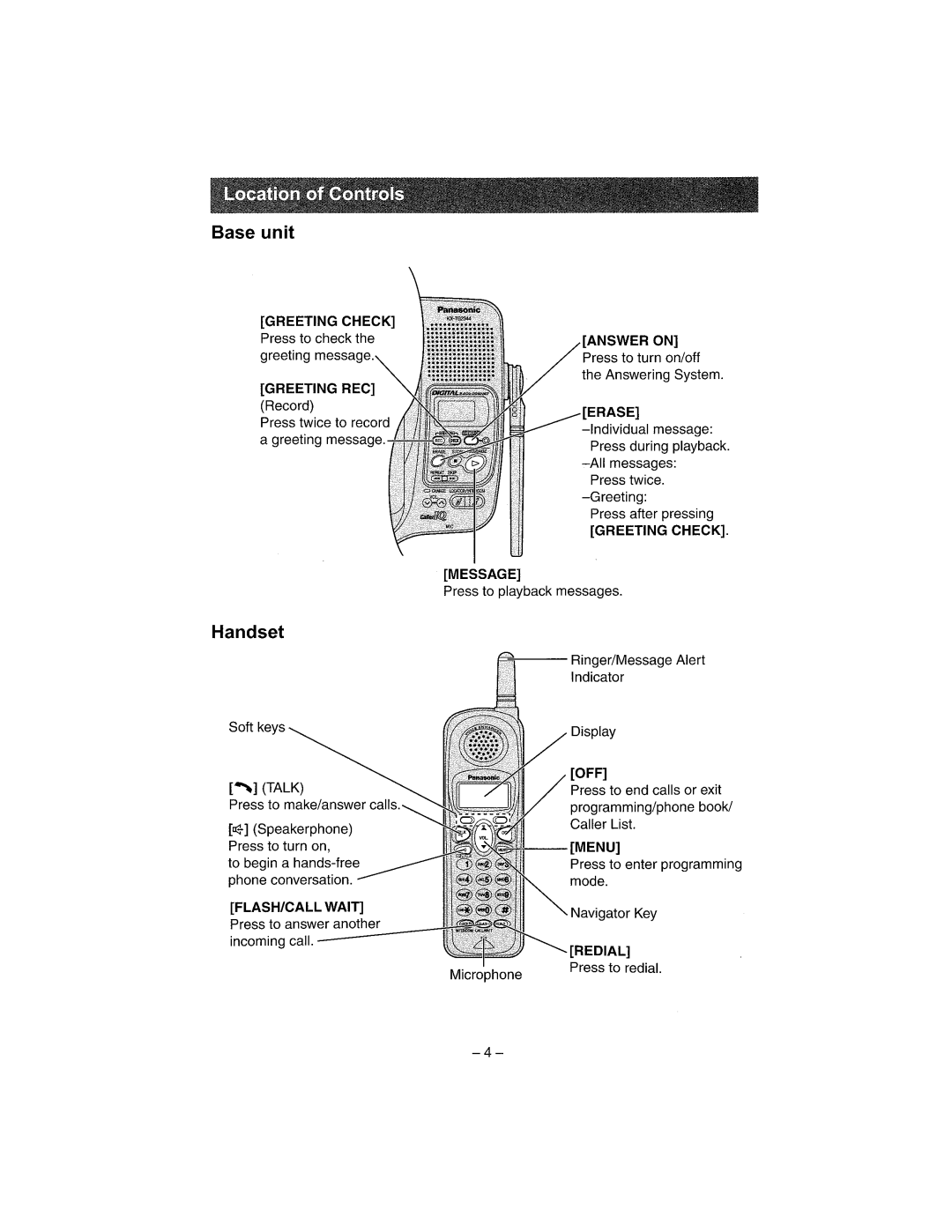 Panasonic KX-TG2344 manual 