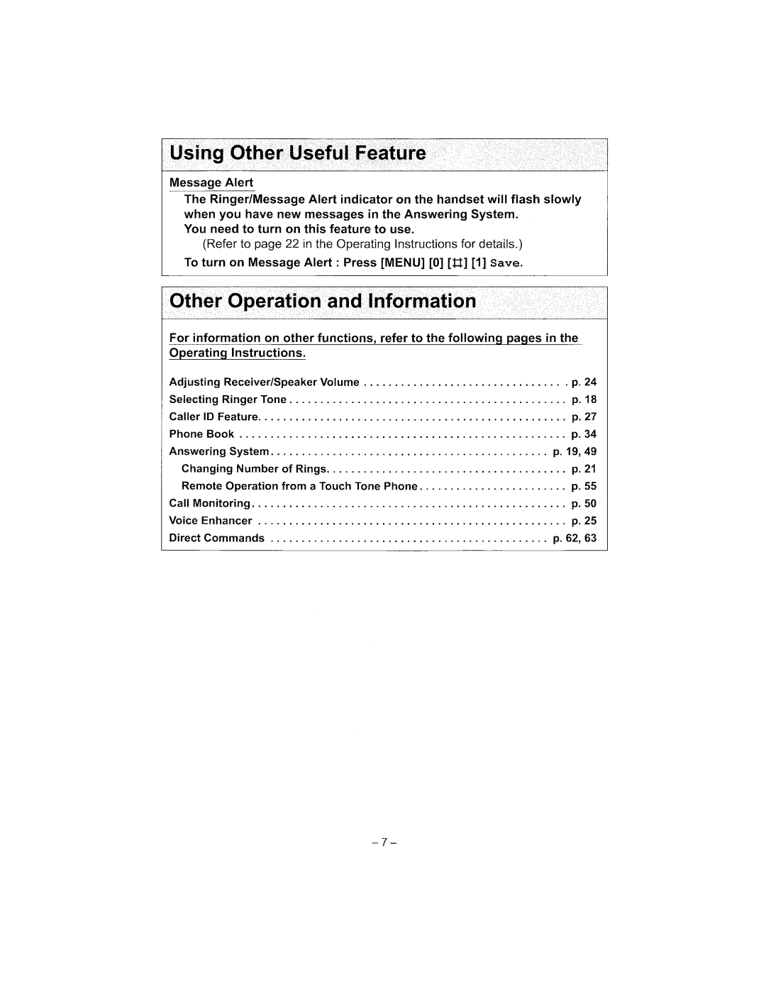 Panasonic KX-TG2344 manual 