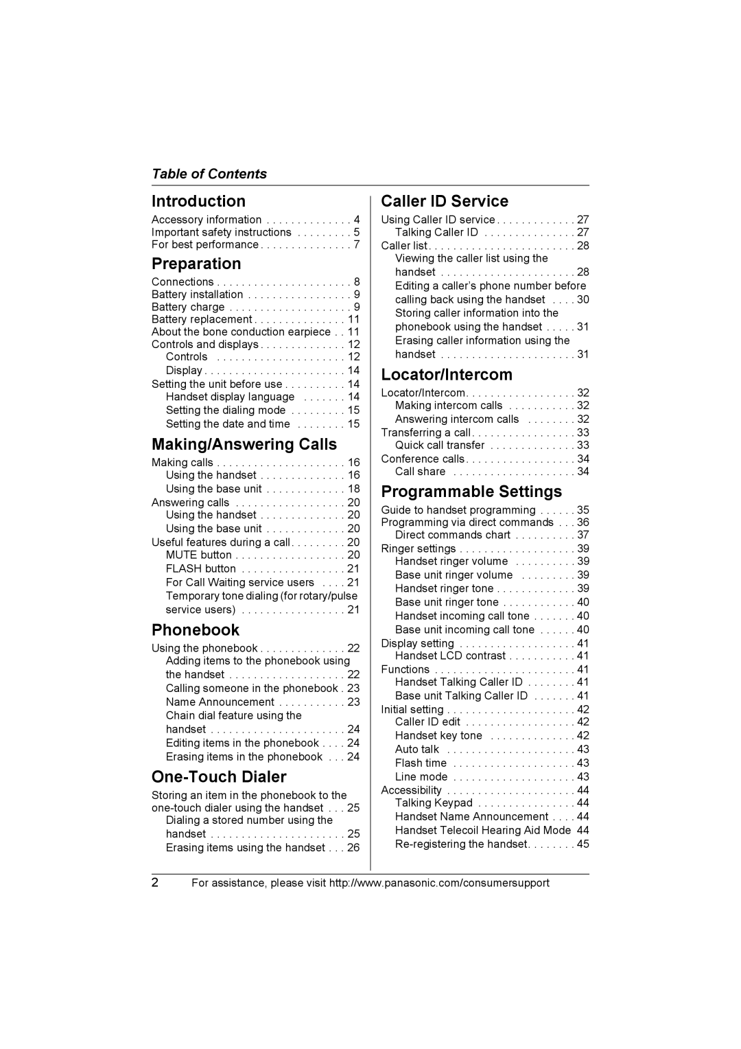 Panasonic KX-TG2388 operating instructions Introduction 