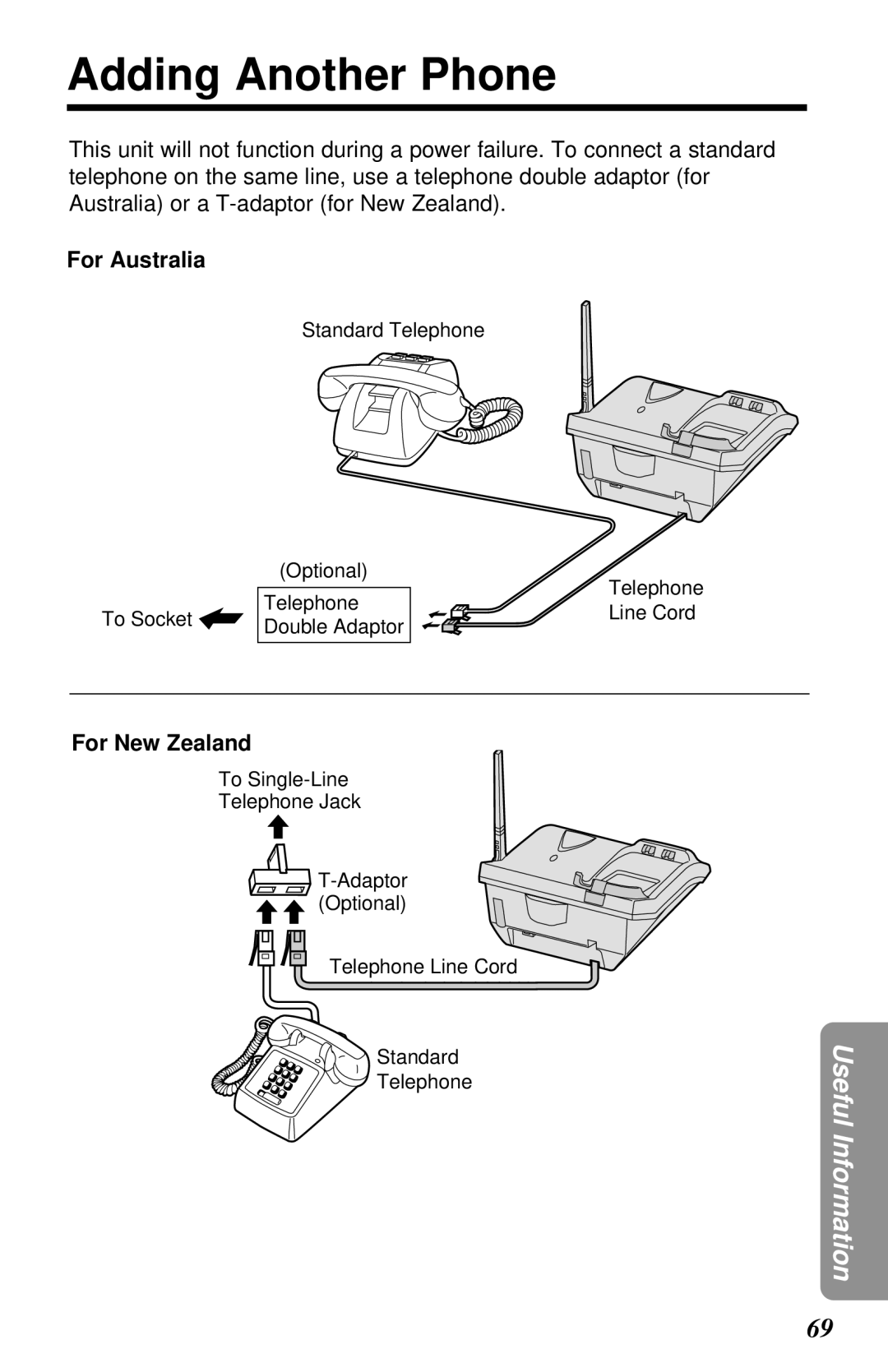 Panasonic KX-TG2581ALS, KX-TG2581NZS operating instructions Adding Another Phone, For Australia 