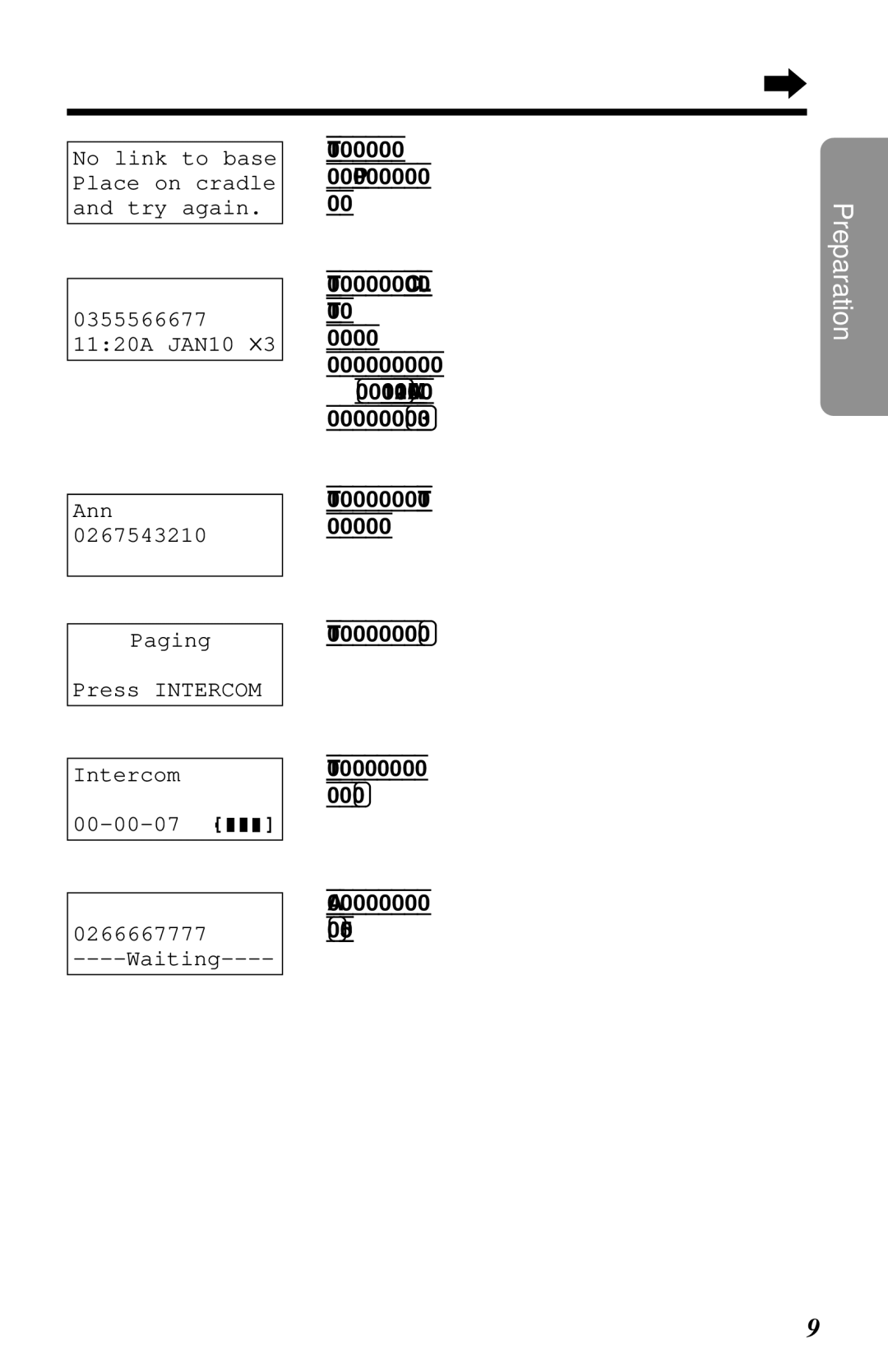 Panasonic KX-TG2581ALS, KX-TG2581NZS operating instructions Ann Paging Press Intercom 00-00-07 0266667777 Waiting 