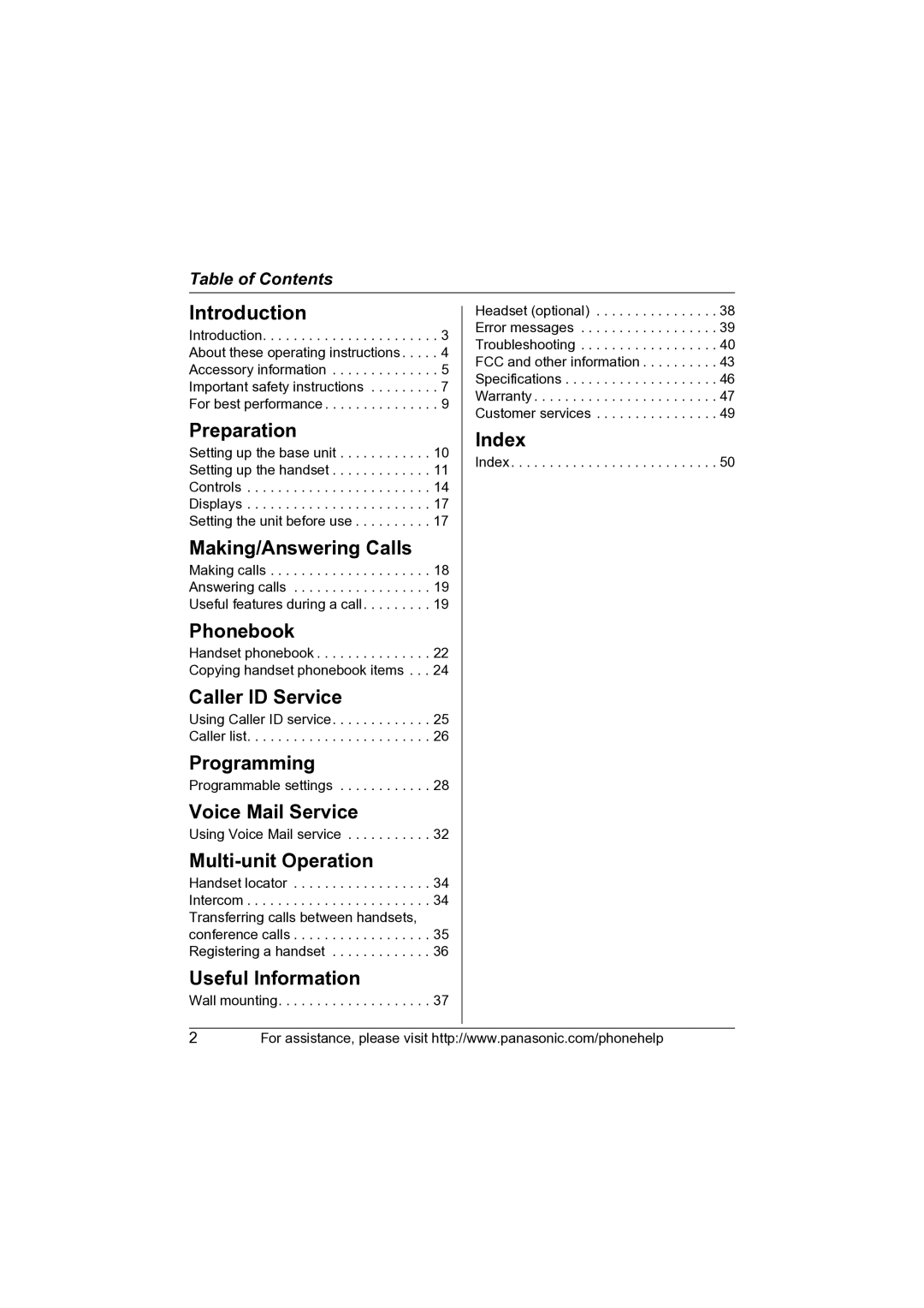 Panasonic KX-TG2620, KX-TG2622, KX-TG2621 operating instructions Making/Answering Calls 