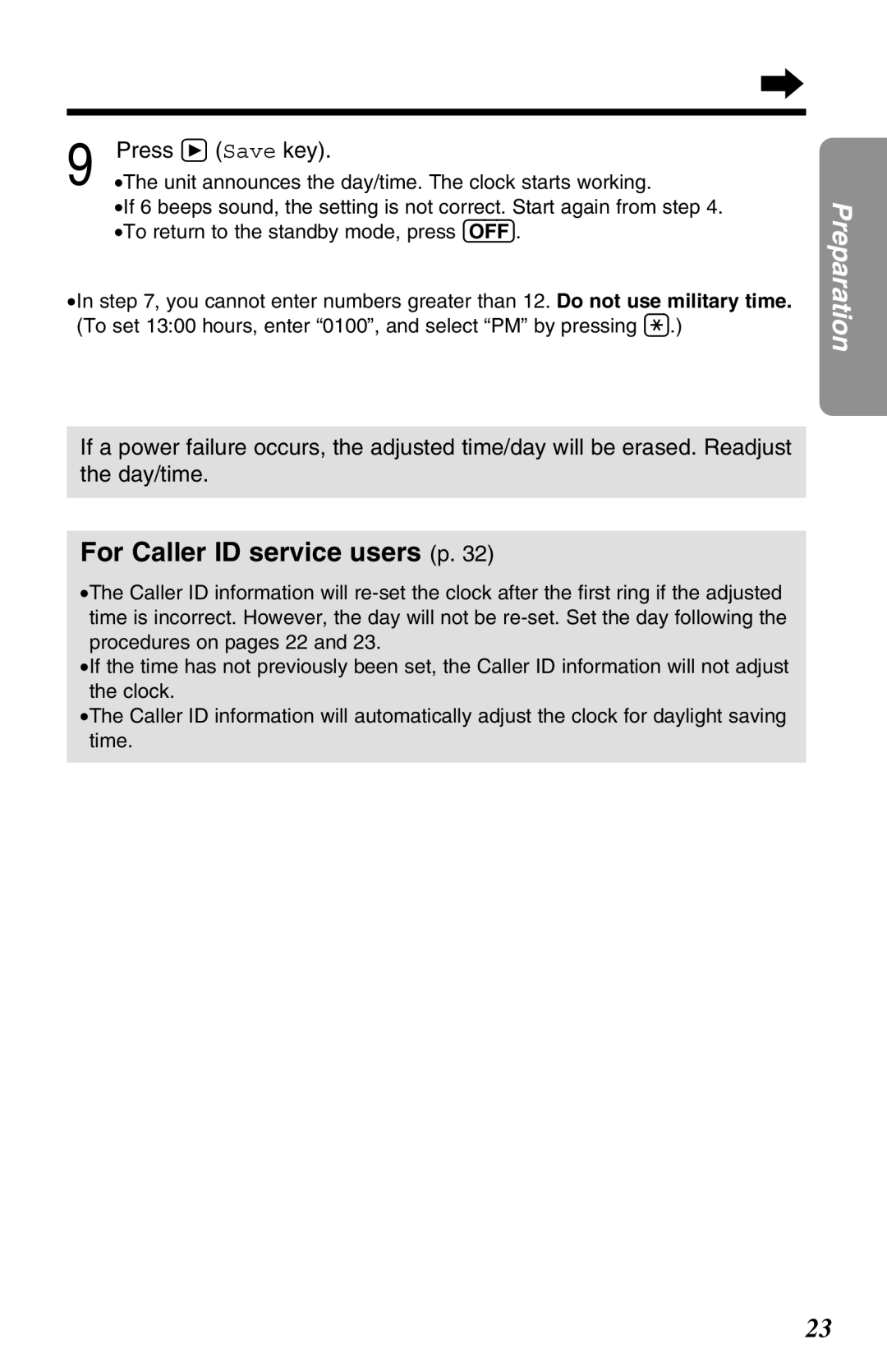 Panasonic KX-TG2670N operating instructions For Caller ID service users p, Press á Save key 