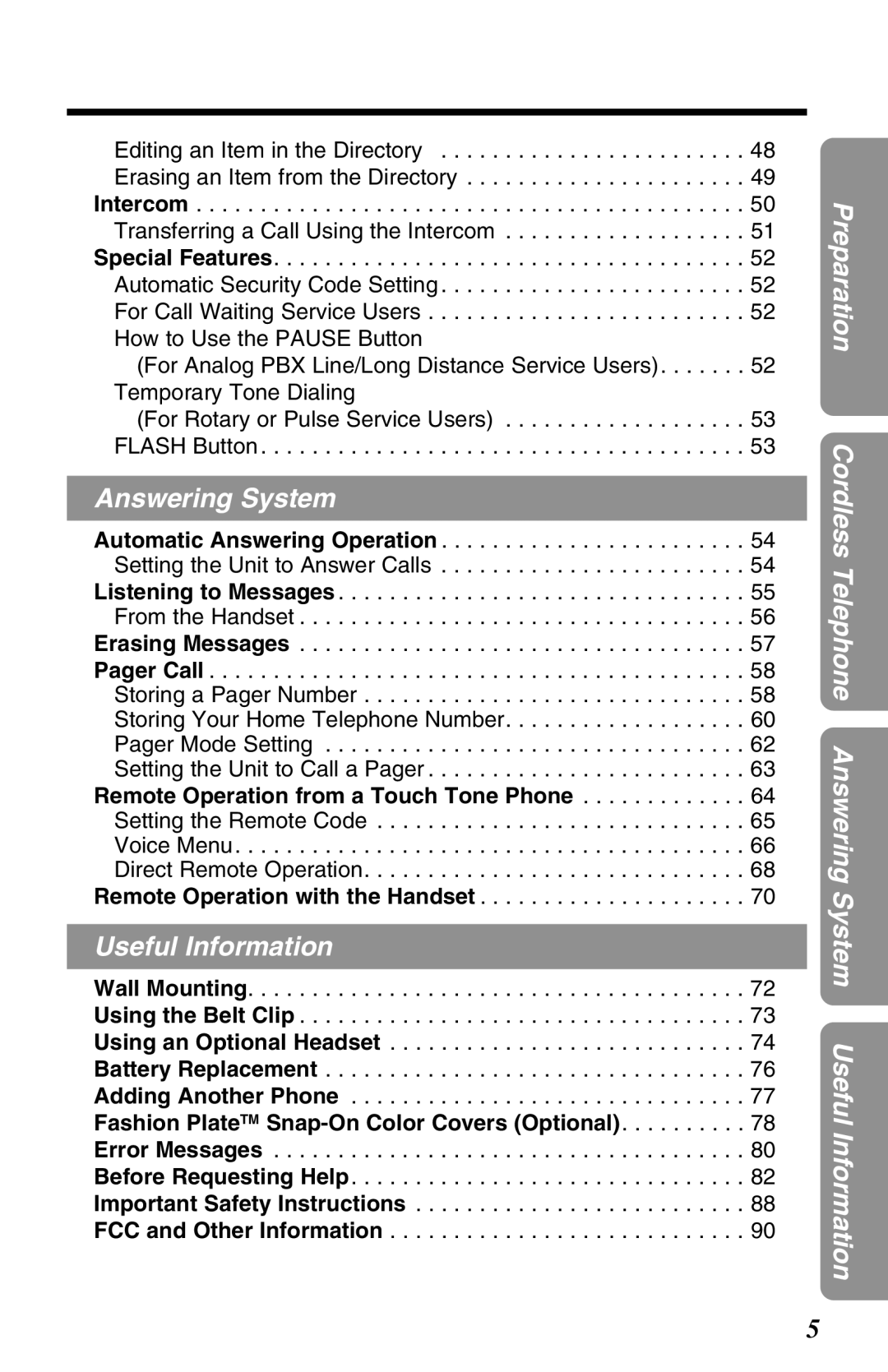 Panasonic KX-TG2670N Transferring a Call Using the Intercom, Fashion PlateTM Snap-On Color Covers Optional 