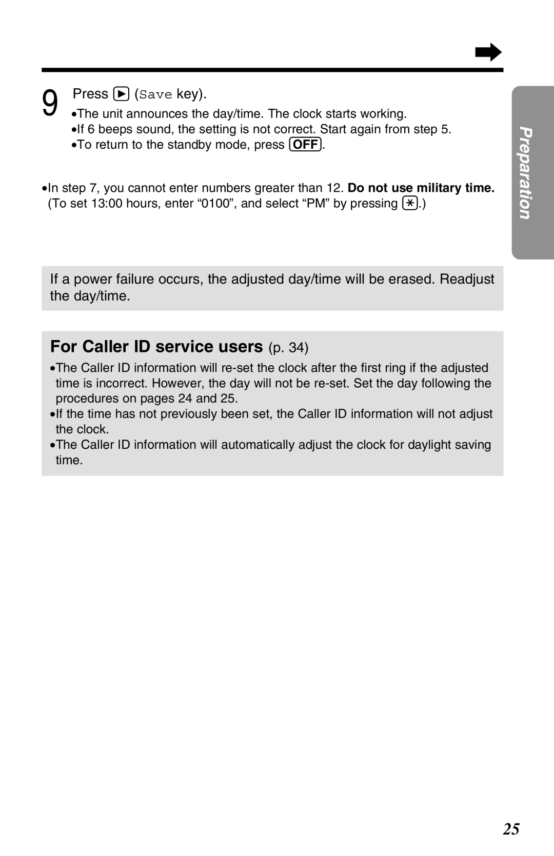 Panasonic KX-TG2680N operating instructions For Caller ID service users p, Press á Save key 