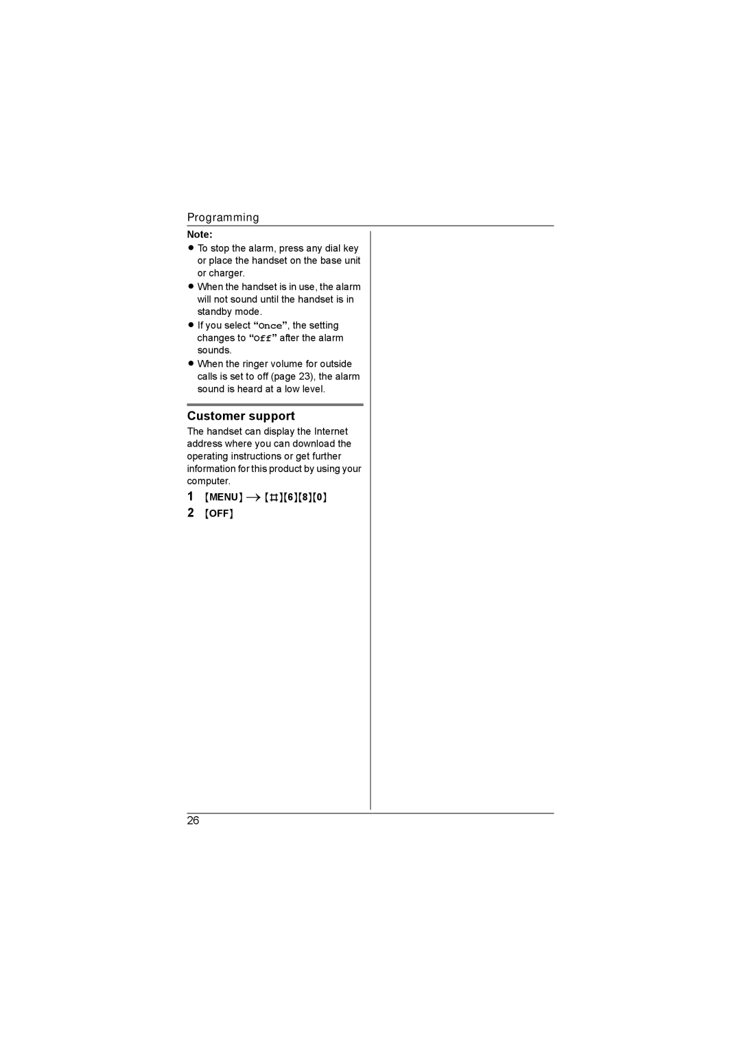 Panasonic KX-TG4392AL, KX-TG4393AL, KX-TG4381AL, KX-TG4394AL, KX-TG4382AL operating instructions Customer support 