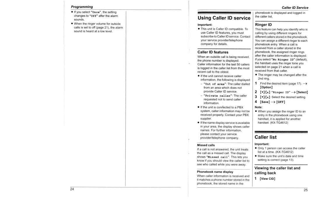 Panasonic KX-TG4611HK, KX-TG4612HKf manual 