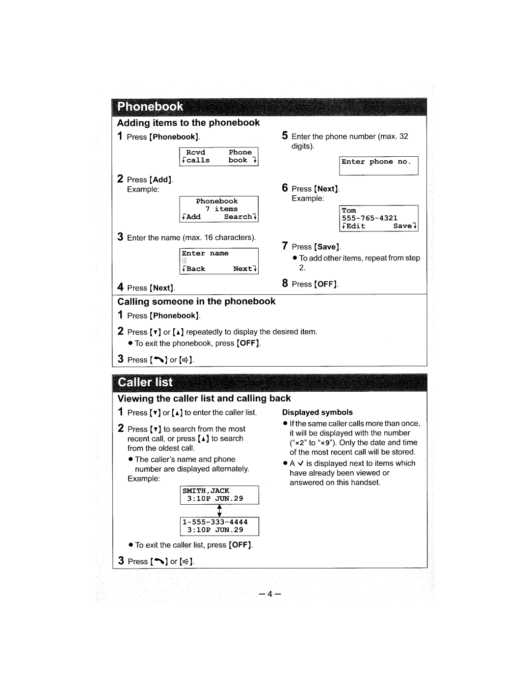 Panasonic KX-TG5421, KX-TG5422, KX-TG5423 operating instructions 