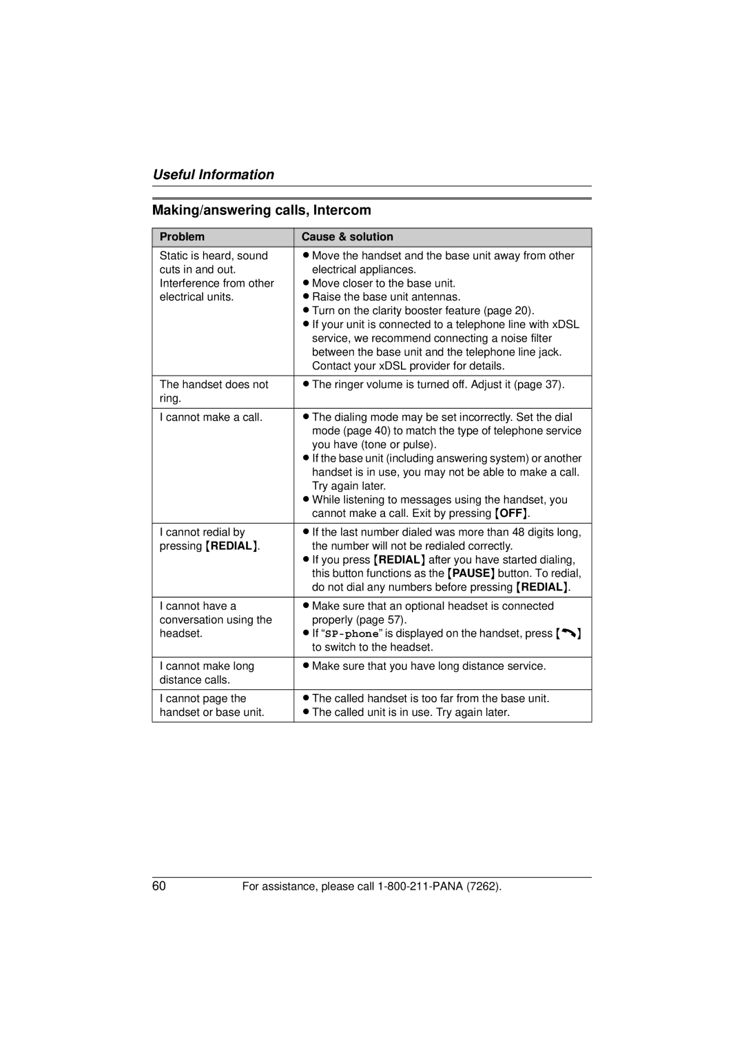 Panasonic KX-TG5433 operating instructions Making/answering calls, Intercom 