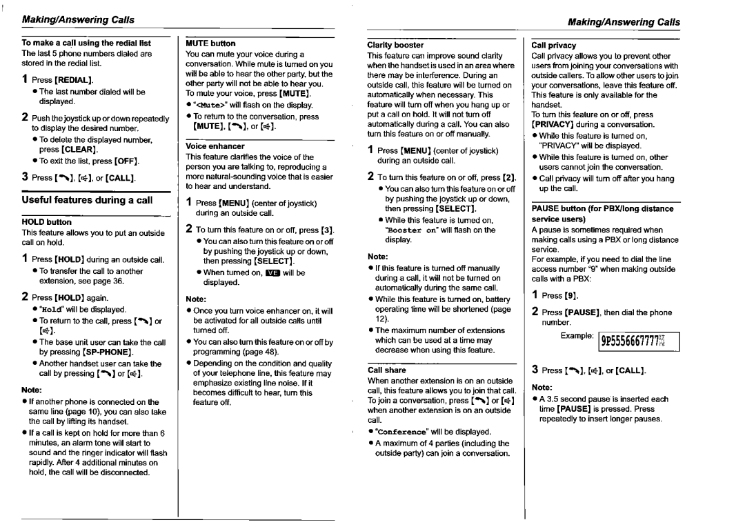 Panasonic KX-TG5561HK manual 