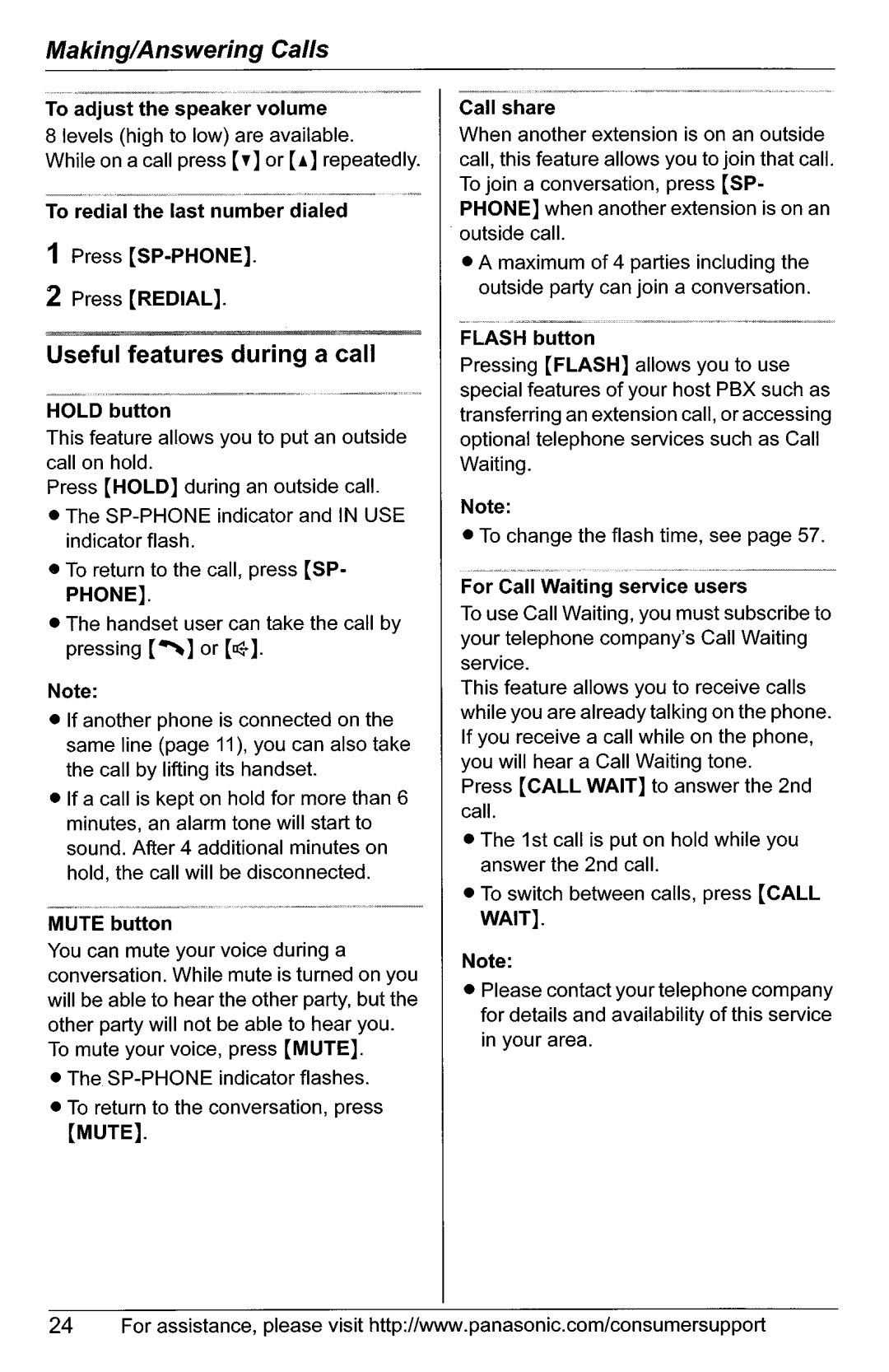 Panasonic KX-TG5566, KX-TG5561 manual 