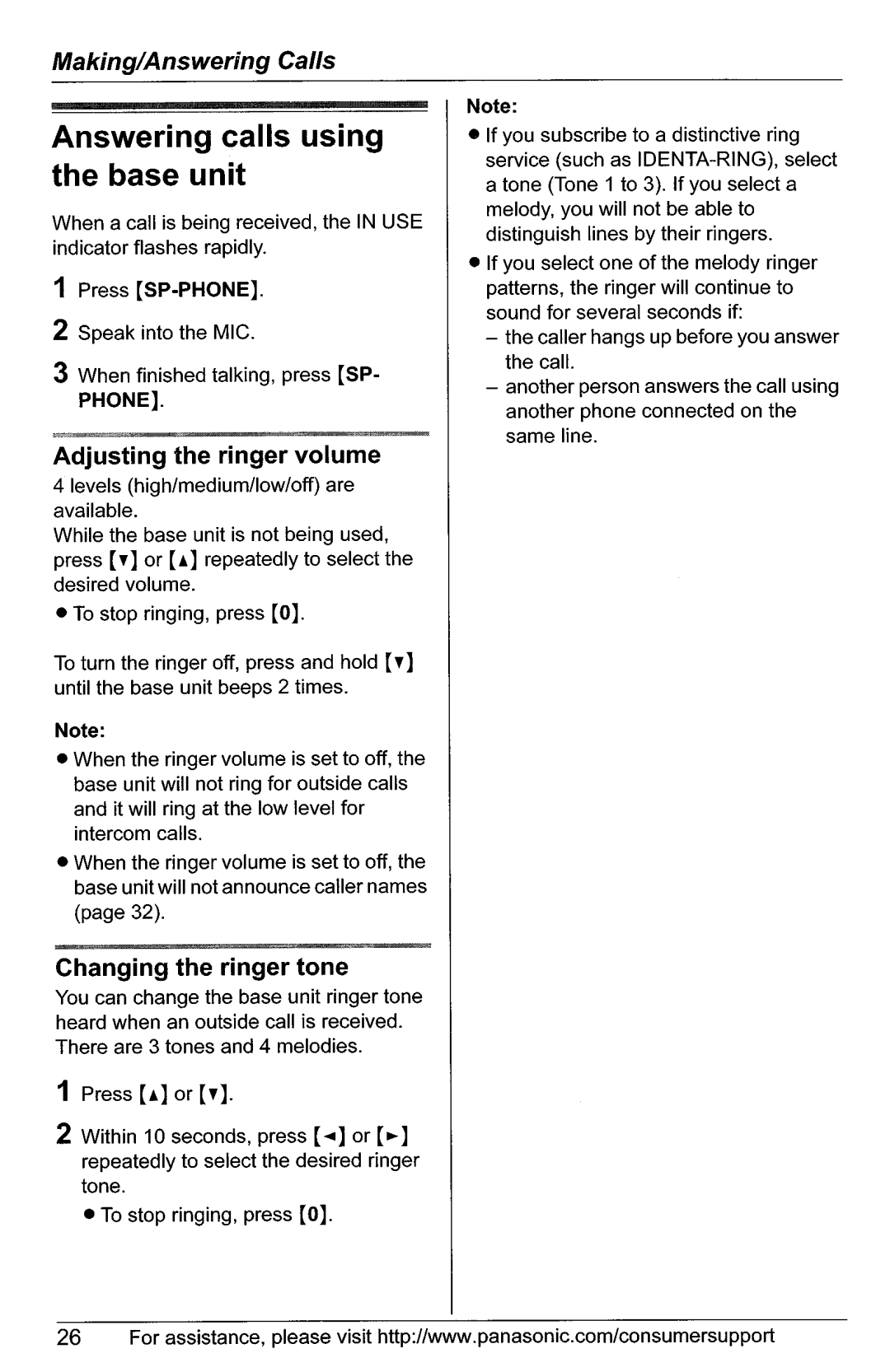 Panasonic KX-TG5566, KX-TG5561 manual 