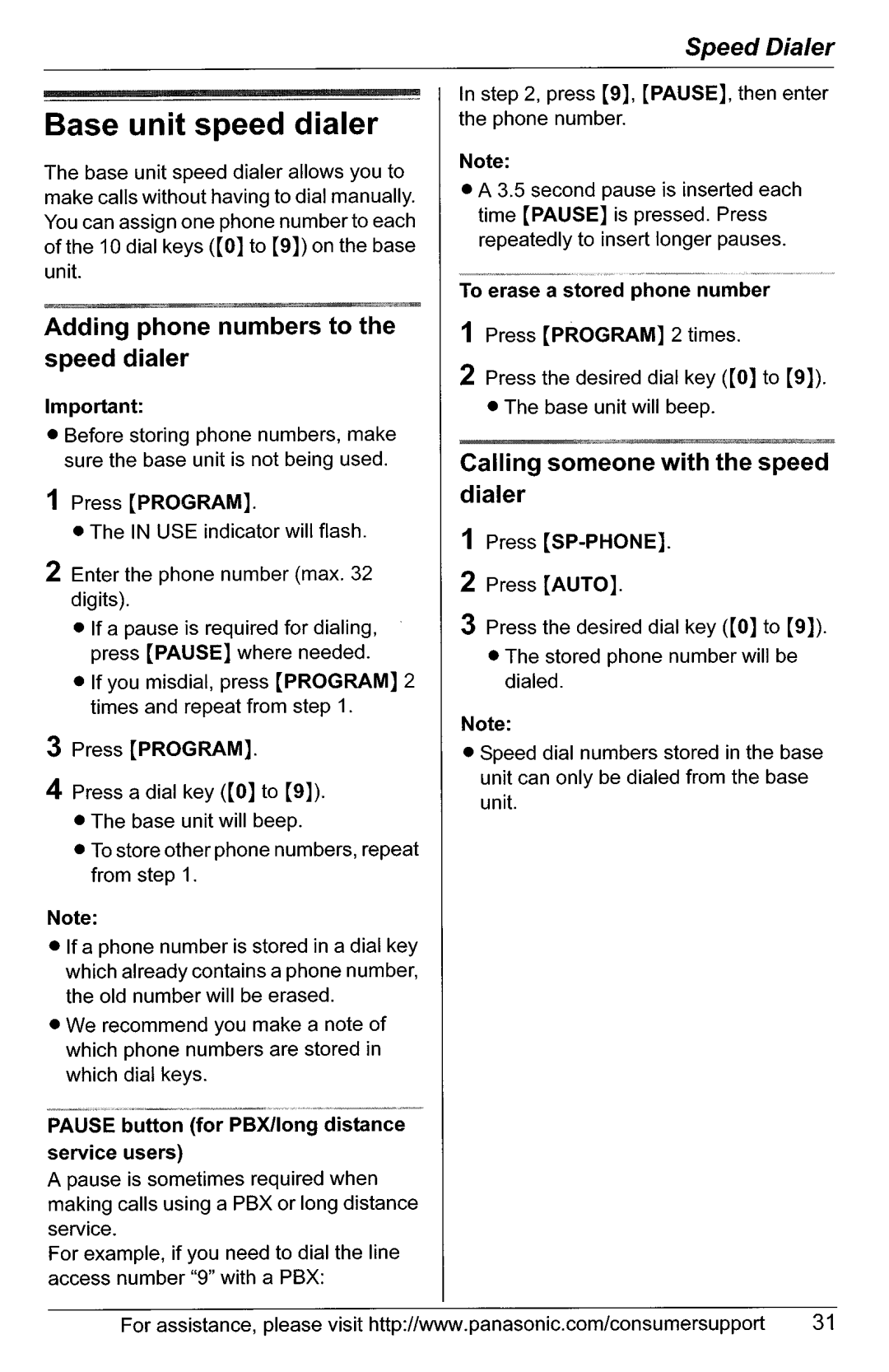 Panasonic KX-TG5561, KX-TG5566 manual 