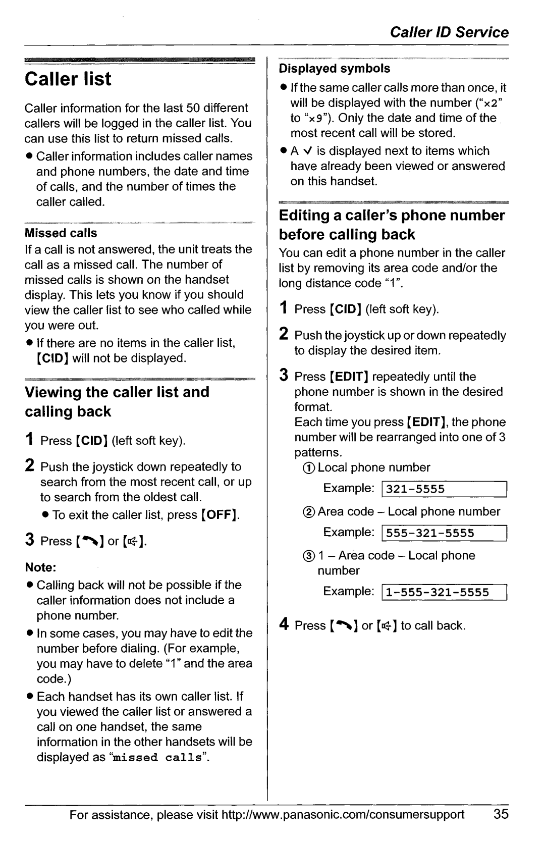 Panasonic KX-TG5561, KX-TG5566 manual 