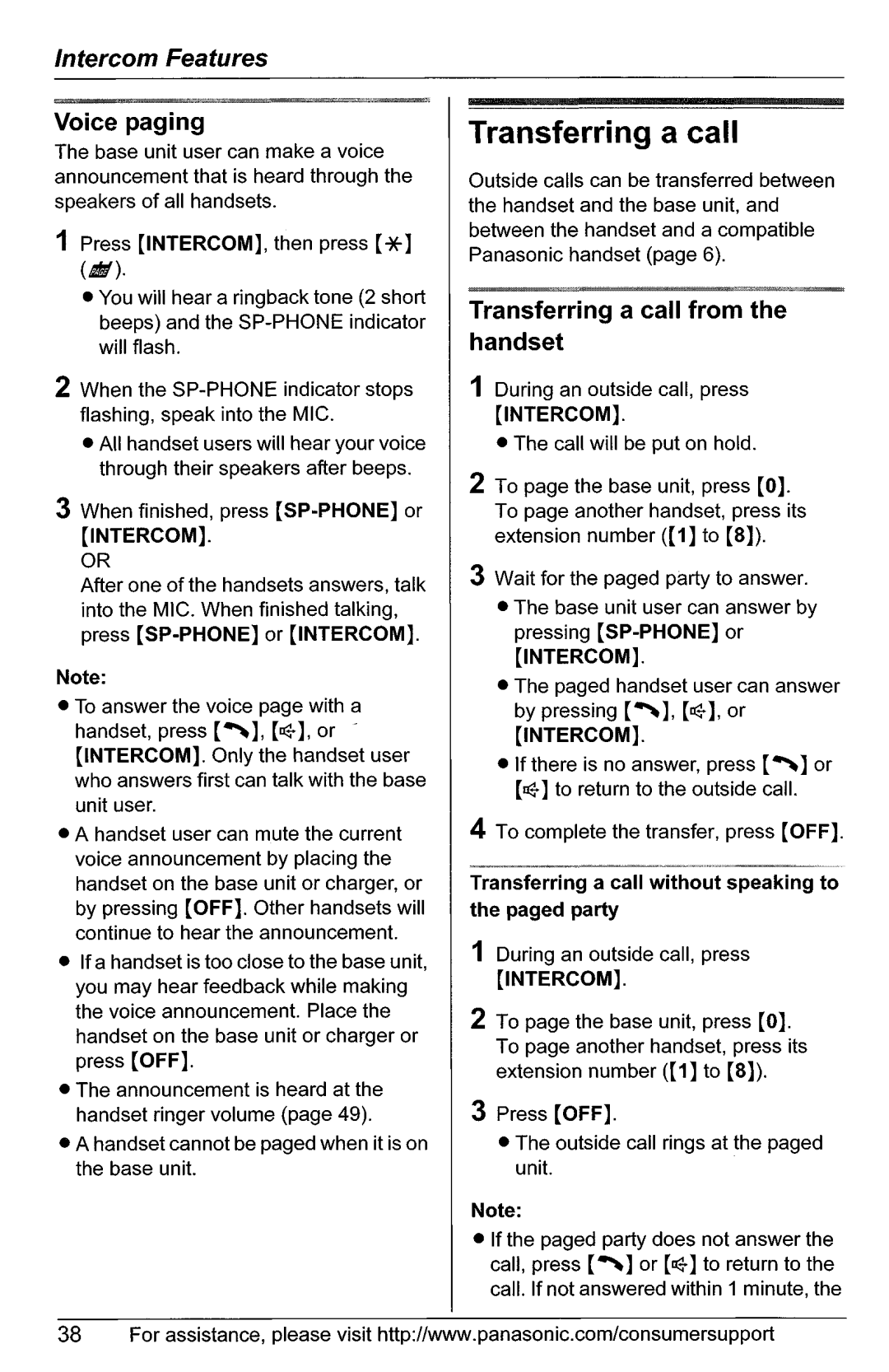 Panasonic KX-TG5566, KX-TG5561 manual 