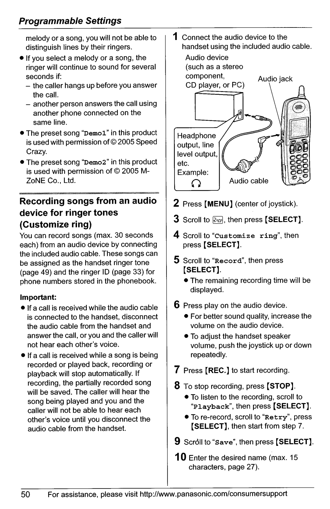 Panasonic KX-TG5566, KX-TG5561 manual 