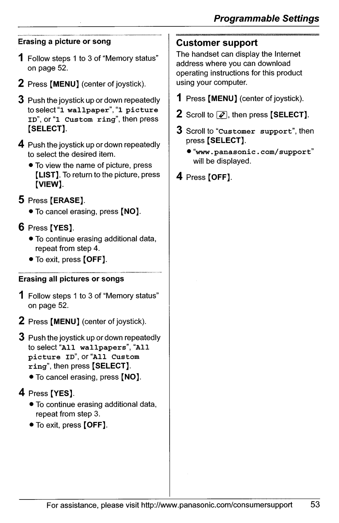 Panasonic KX-TG5561, KX-TG5566 manual 