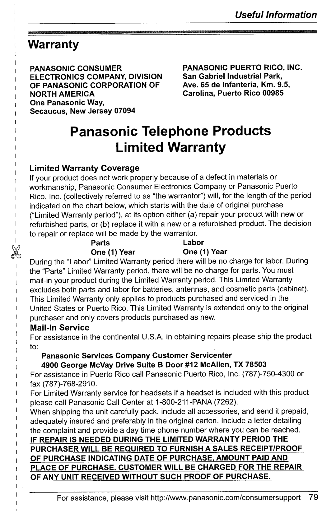 Panasonic KX-TG5561, KX-TG5566 manual 