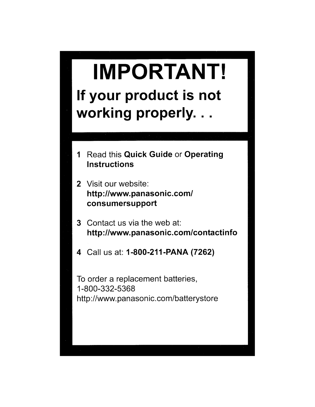 Panasonic KX-TG5566, KX-TG5561 manual 