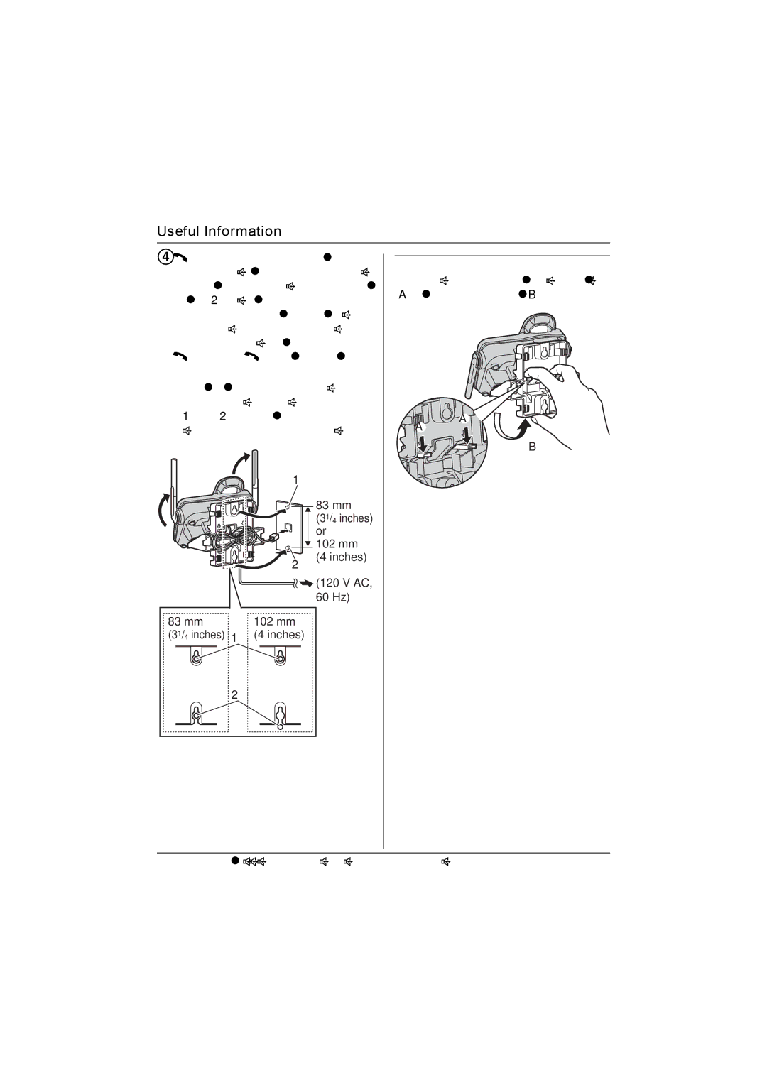 Panasonic KX-TG5632M operating instructions Connect the AC adaptor to power outlet 