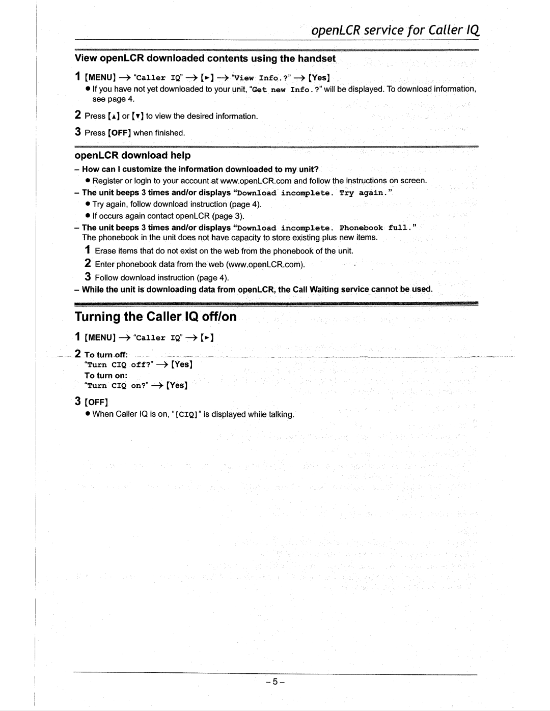 Panasonic KX-TG5632M operating instructions 