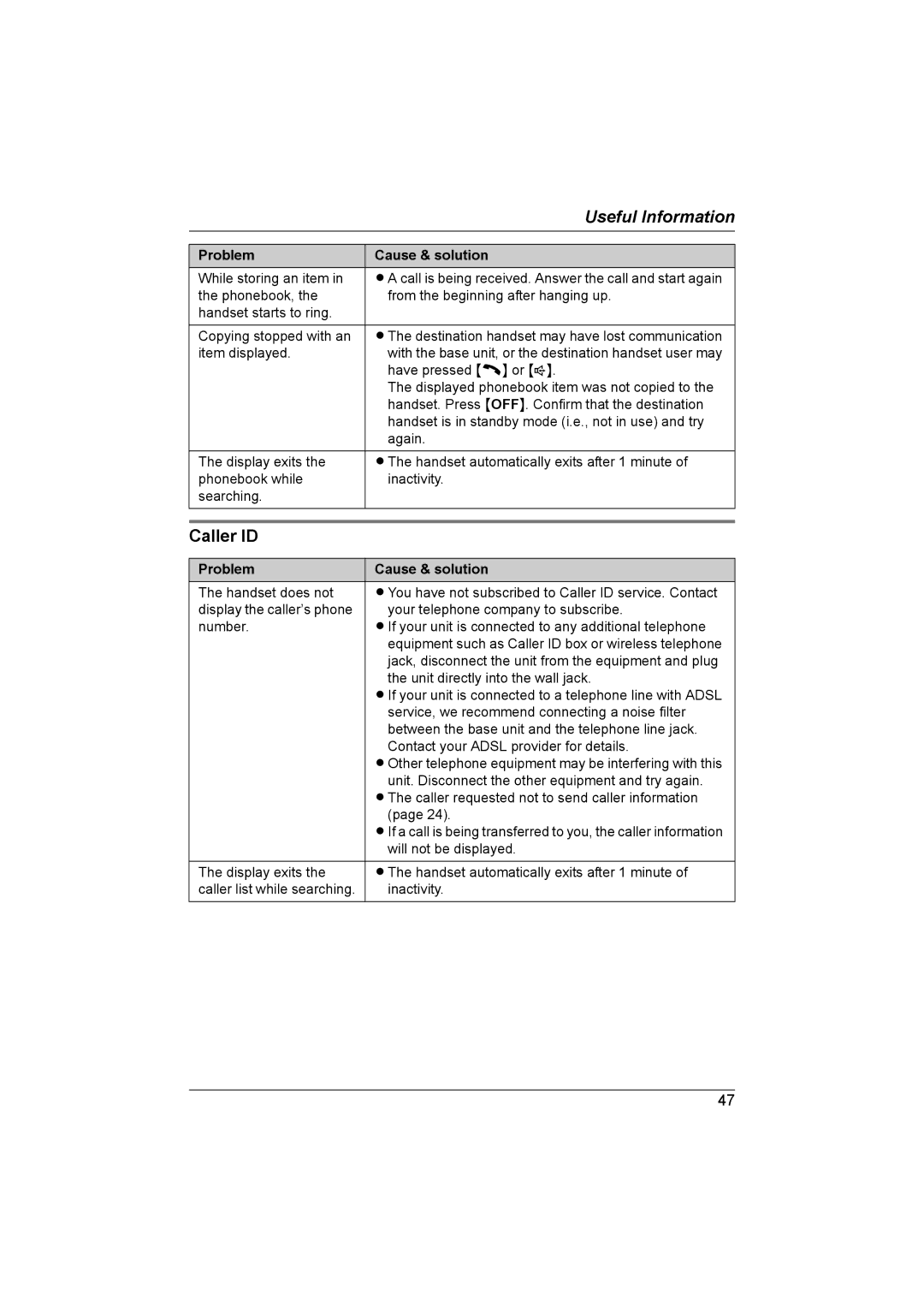 Panasonic KX-TG5821AL, KX-TG5822AL operating instructions Caller ID 