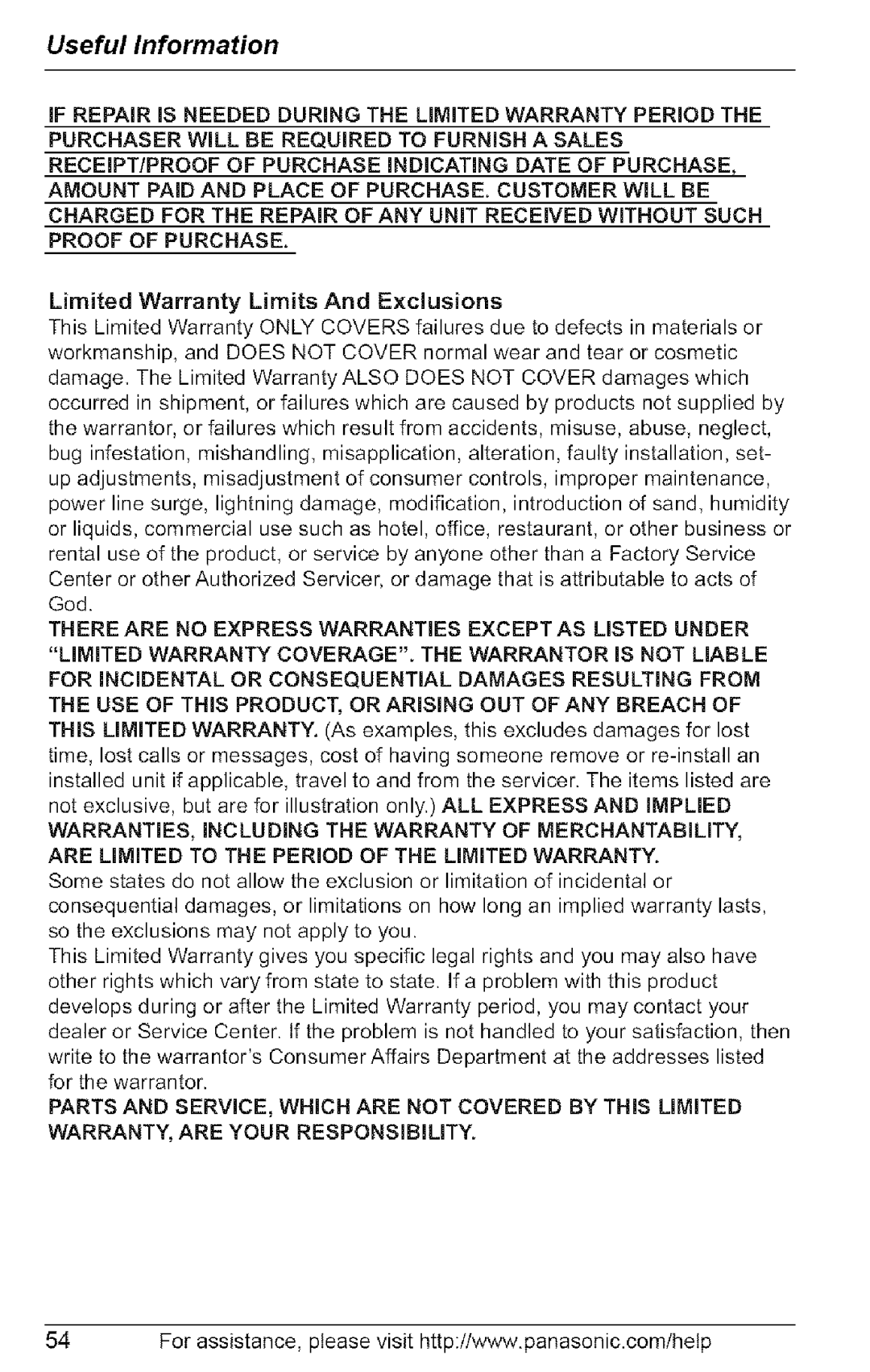 Panasonic KX-TG6072, KX-TG6073, KX-TG6074, KX-TG6071 operating instructions Proof of Purchase 