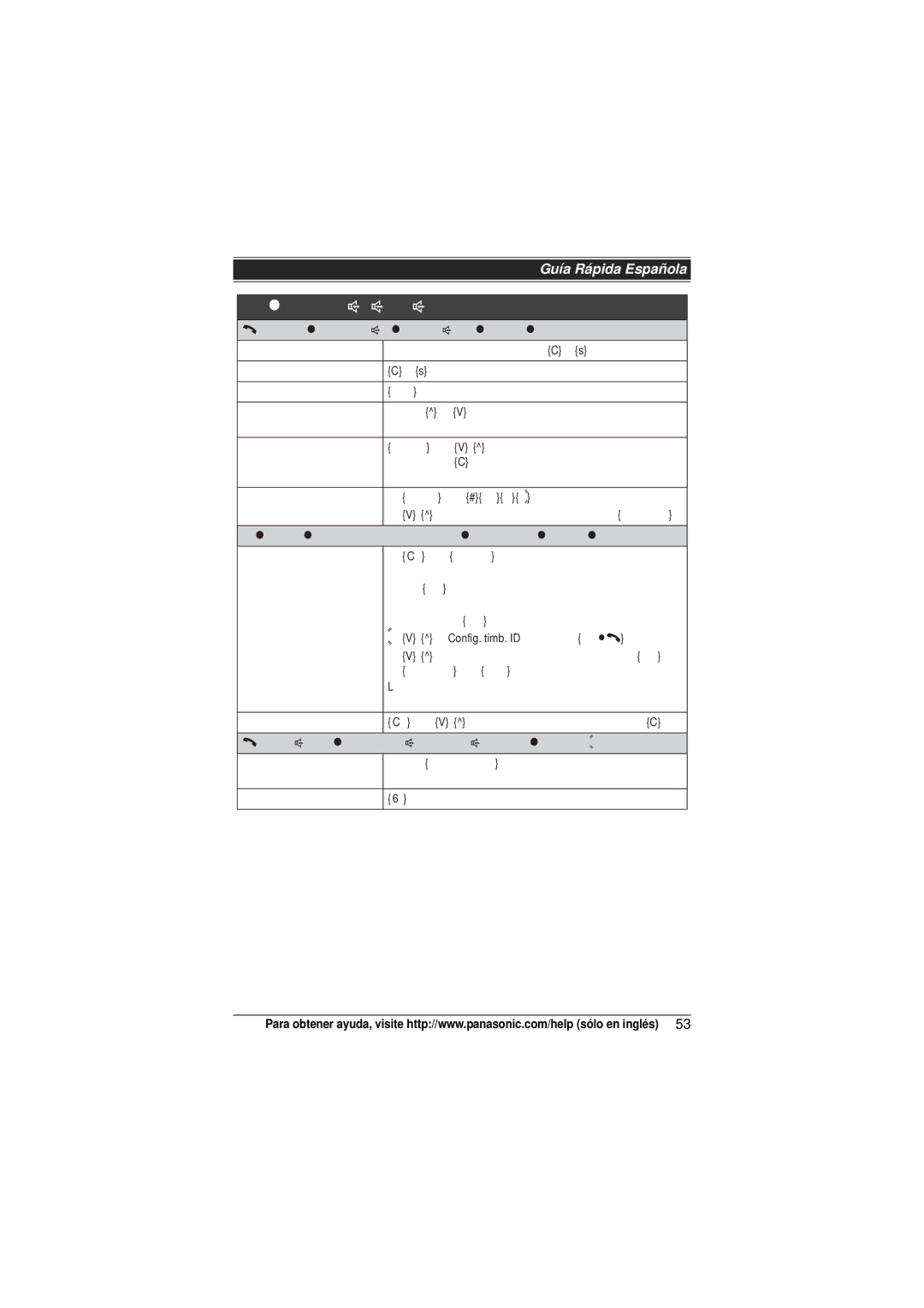 Panasonic KX-TG6412, KX-TG6473, KX-TG6411, KX-TG6413, KX-TG6423 operating instructions Operaciones básicas 