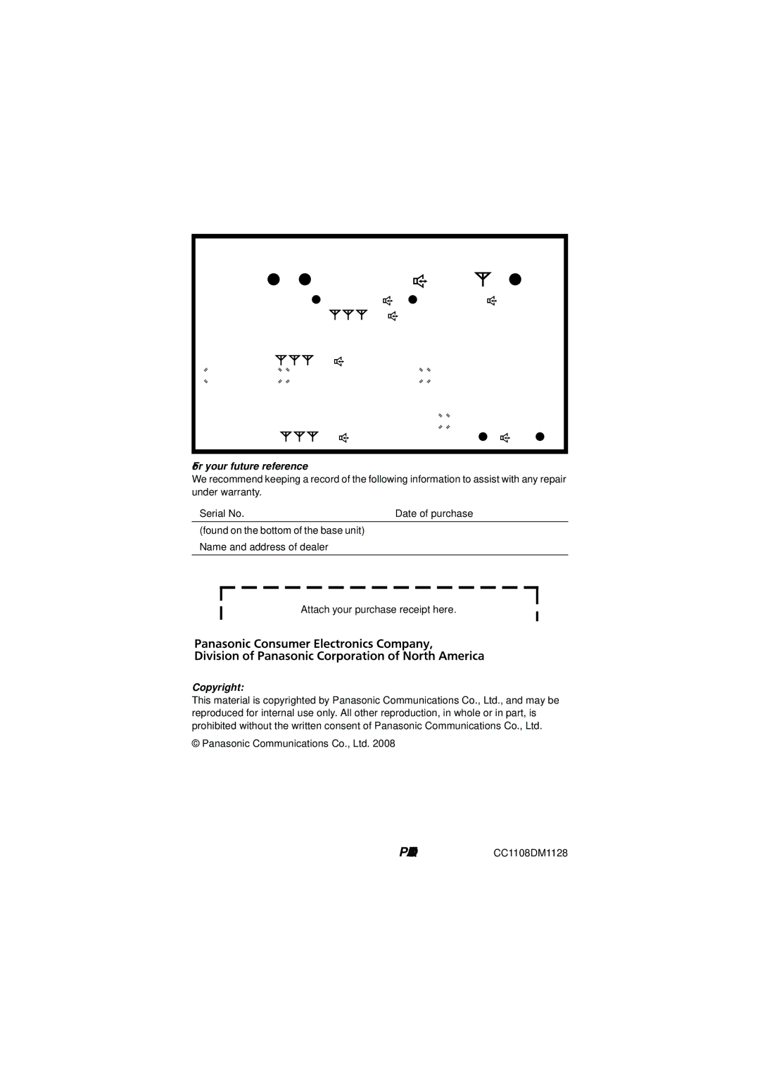 Panasonic KX-TG6423 Read these Operating Instructions, Call us at 1-800-211-PANA, For your future reference, Copyright 