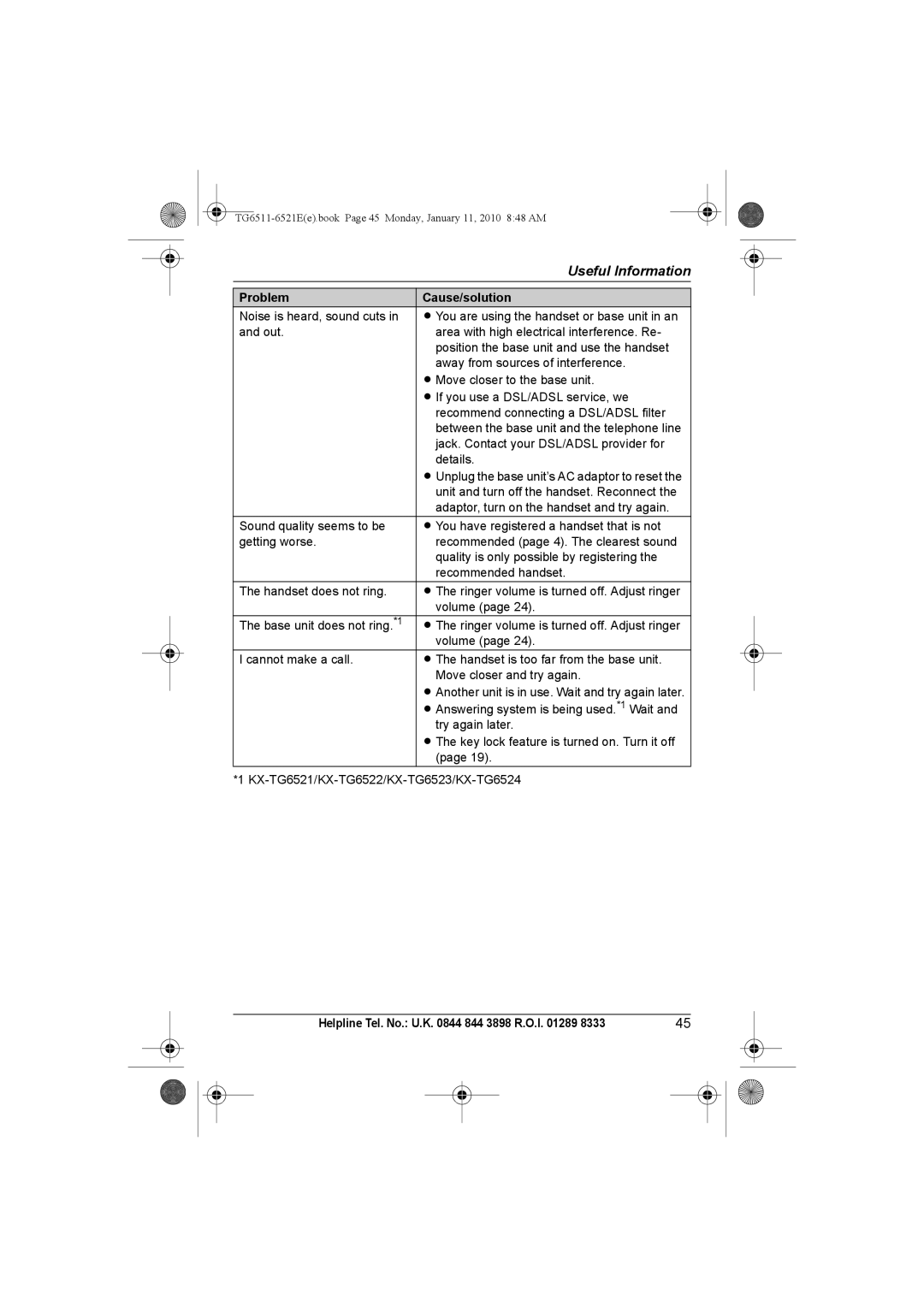 Panasonic KX-TG6521E operating instructions Answering system is being used. *1 Wait 