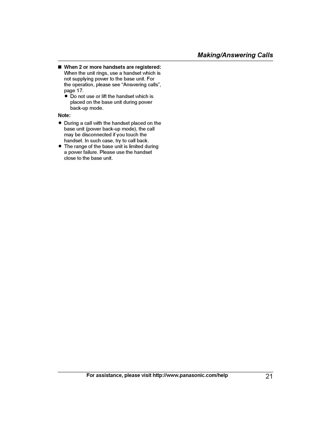 Panasonic KXTG6842B, KX-TG6873B, KXTG6843B, KXTG6845B operating instructions Making/Answering Calls 