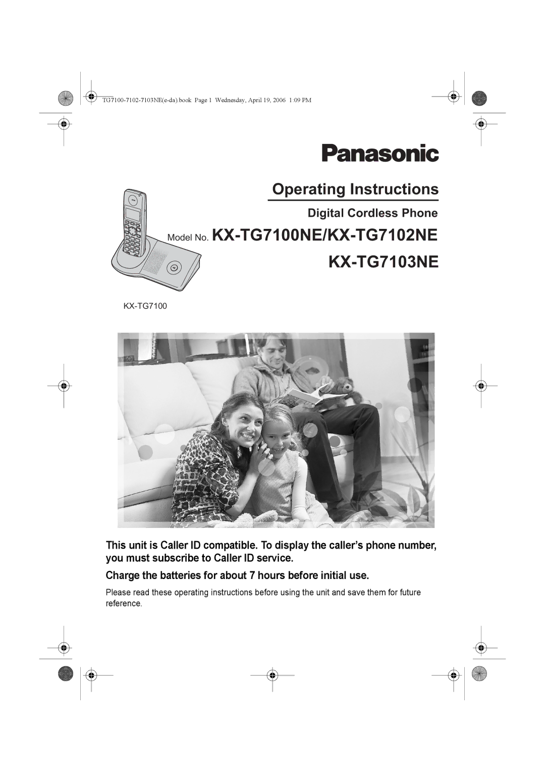 Panasonic KX-TG7103NE operating instructions 