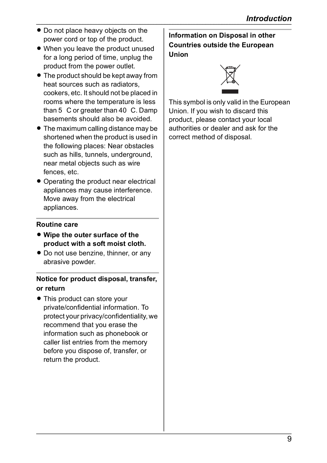 Panasonic KX-TG7301NZ, KX-TG7302NZ operating instructions Introduction 