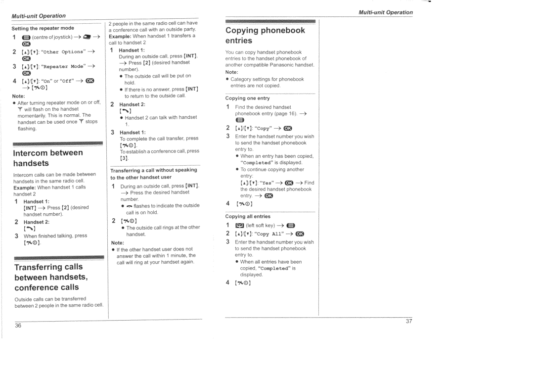 Panasonic KX-TG8200HK manual 