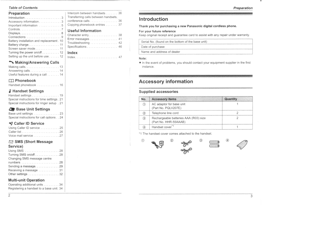 Panasonic KX-TG8200HK manual 