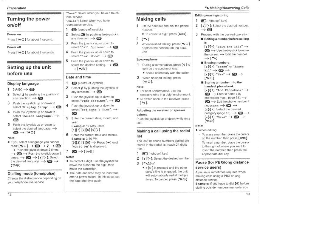 Panasonic KX-TG8200HK manual 