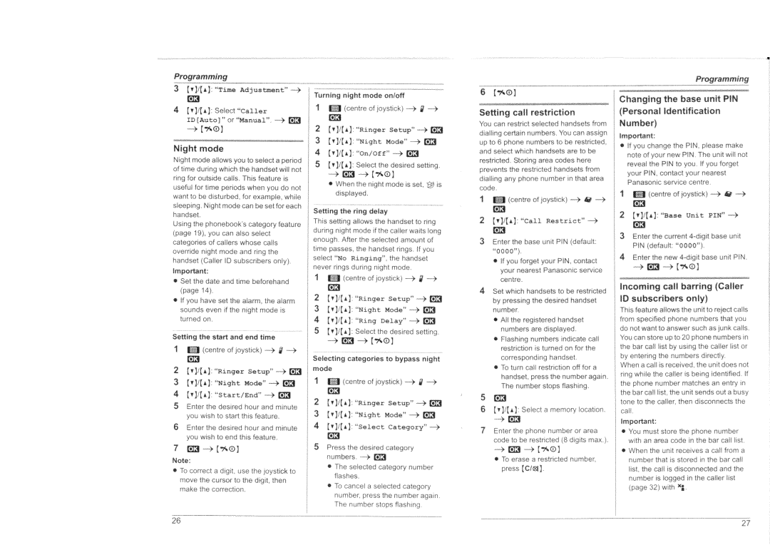 Panasonic KX-TG8301HK manual 