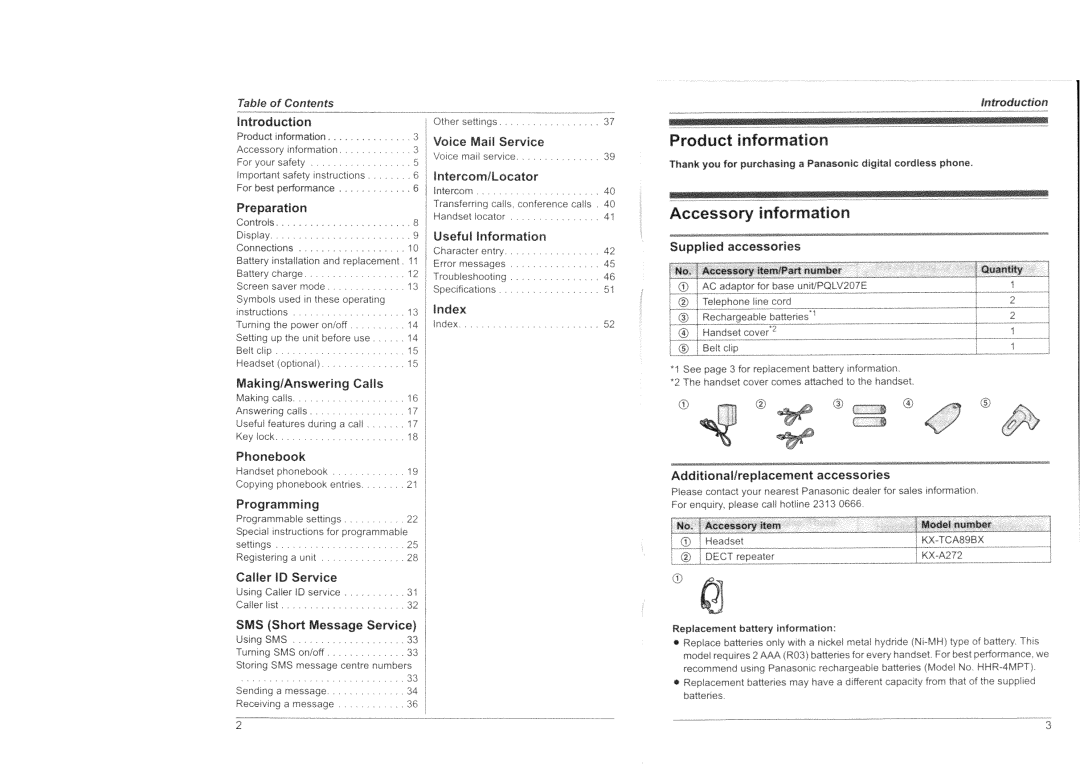 Panasonic KX-TG8301HK manual 