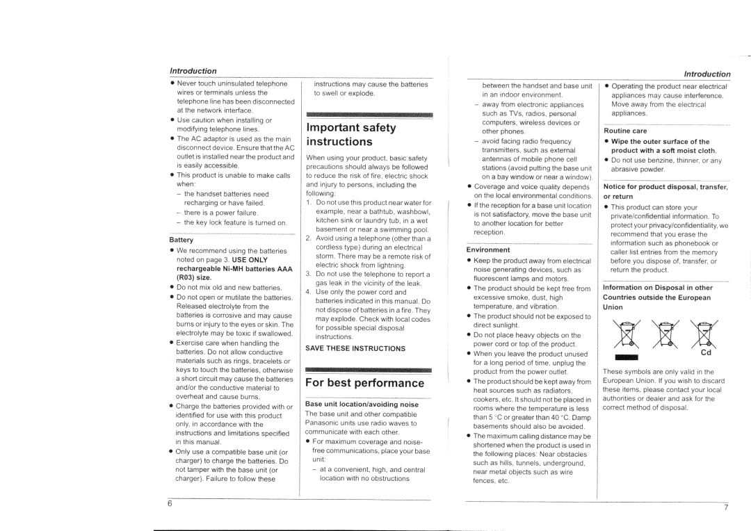 Panasonic KX-TG8301HK manual 