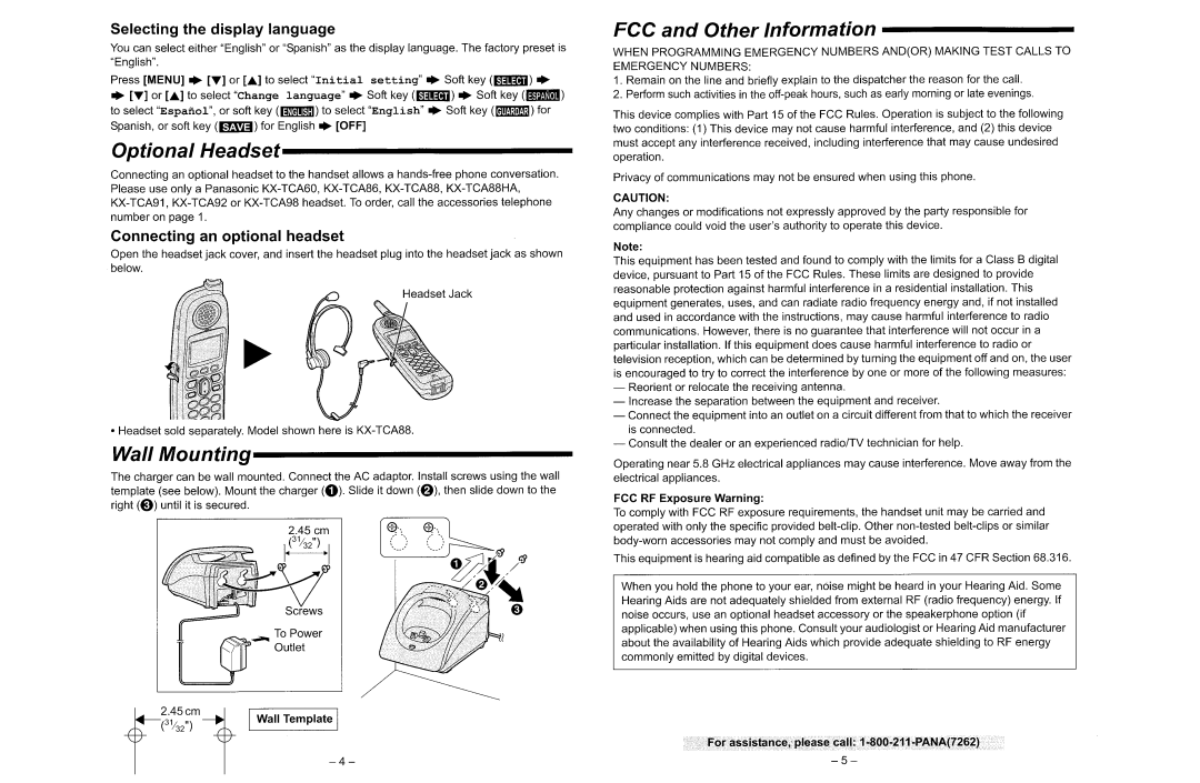 Panasonic KX-TGA650 manual 