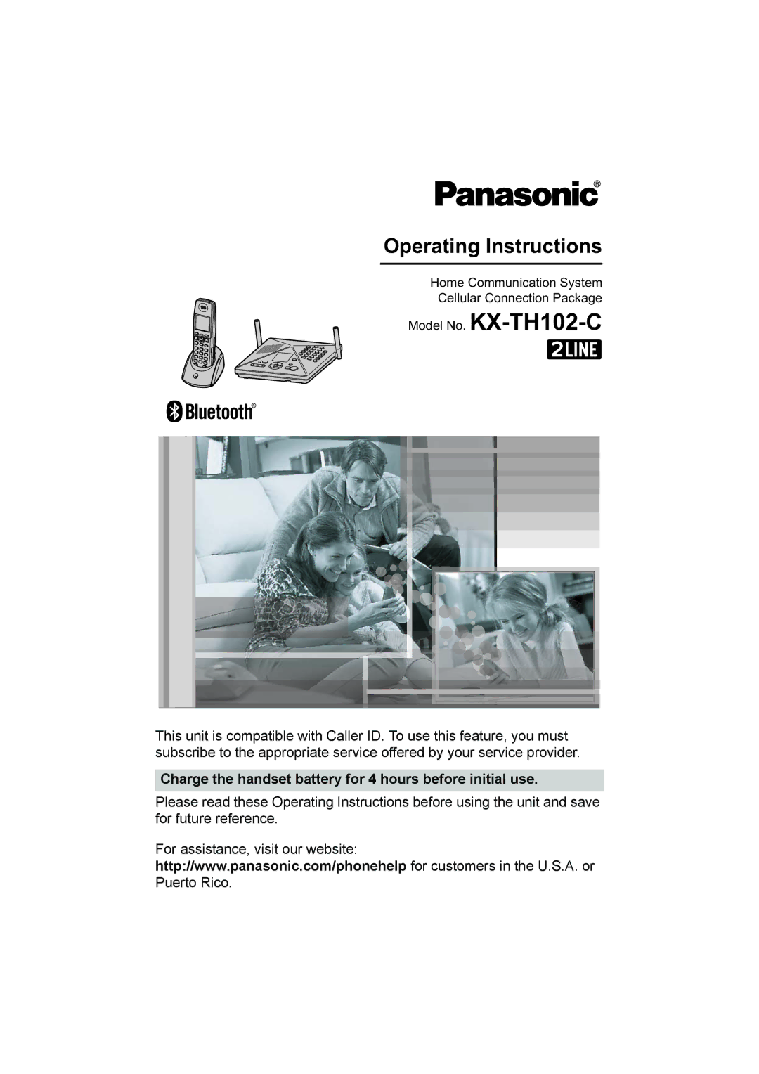 Panasonic KX-TH102-C operating instructions Operating Instructions 