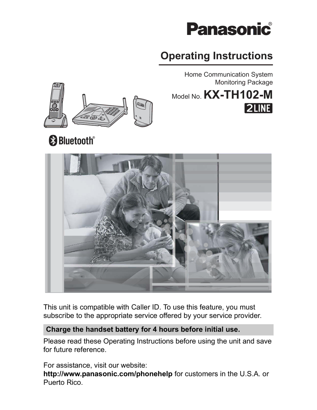 Panasonic KX-TH102-M operating instructions Operating Instructions 